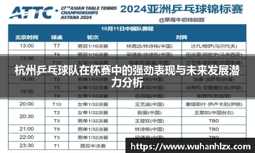 杭州乒乓球队在杯赛中的强劲表现与未来发展潜力分析